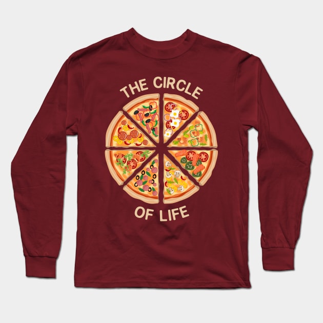 The Circle Of Life Long Sleeve T-Shirt by Three Meat Curry